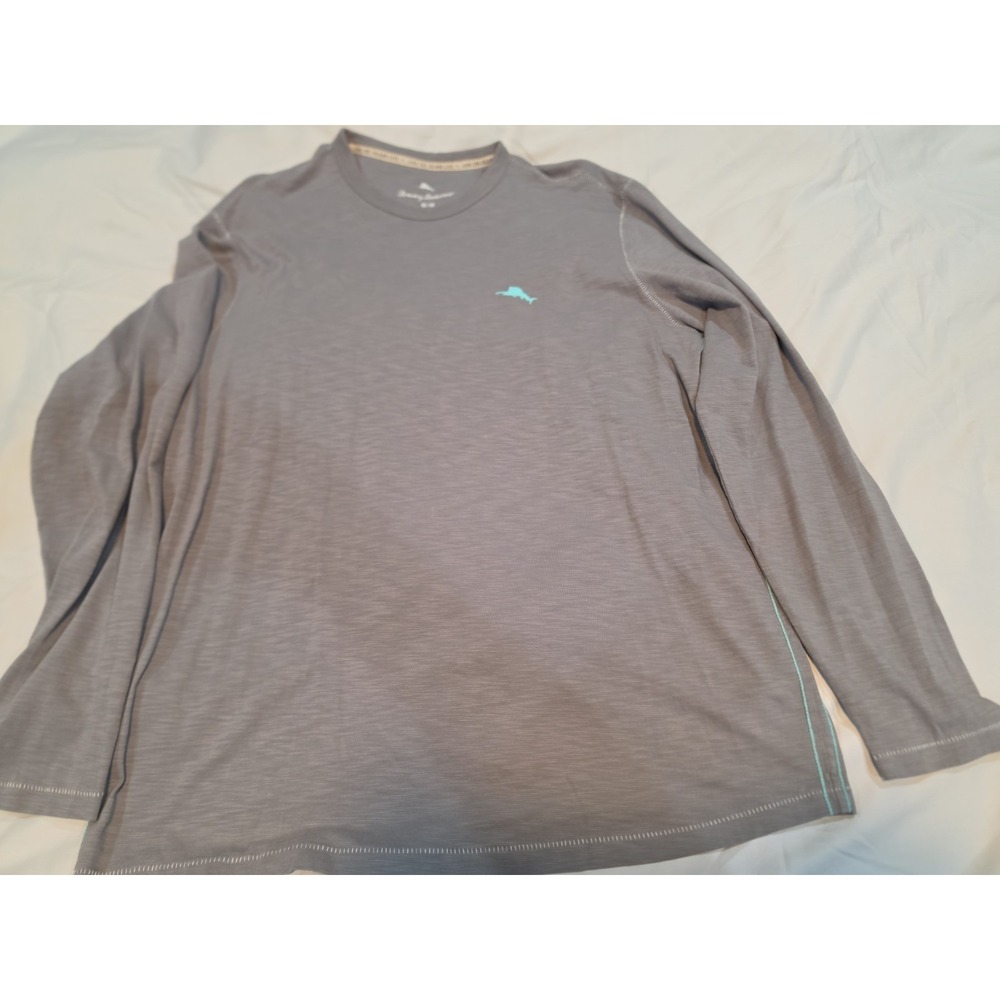 Men's Tommy Bahama Medium Long Sleeve T-shirt Gray